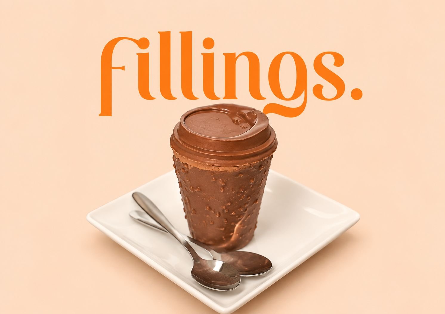 Fillings chocolate cup dessert